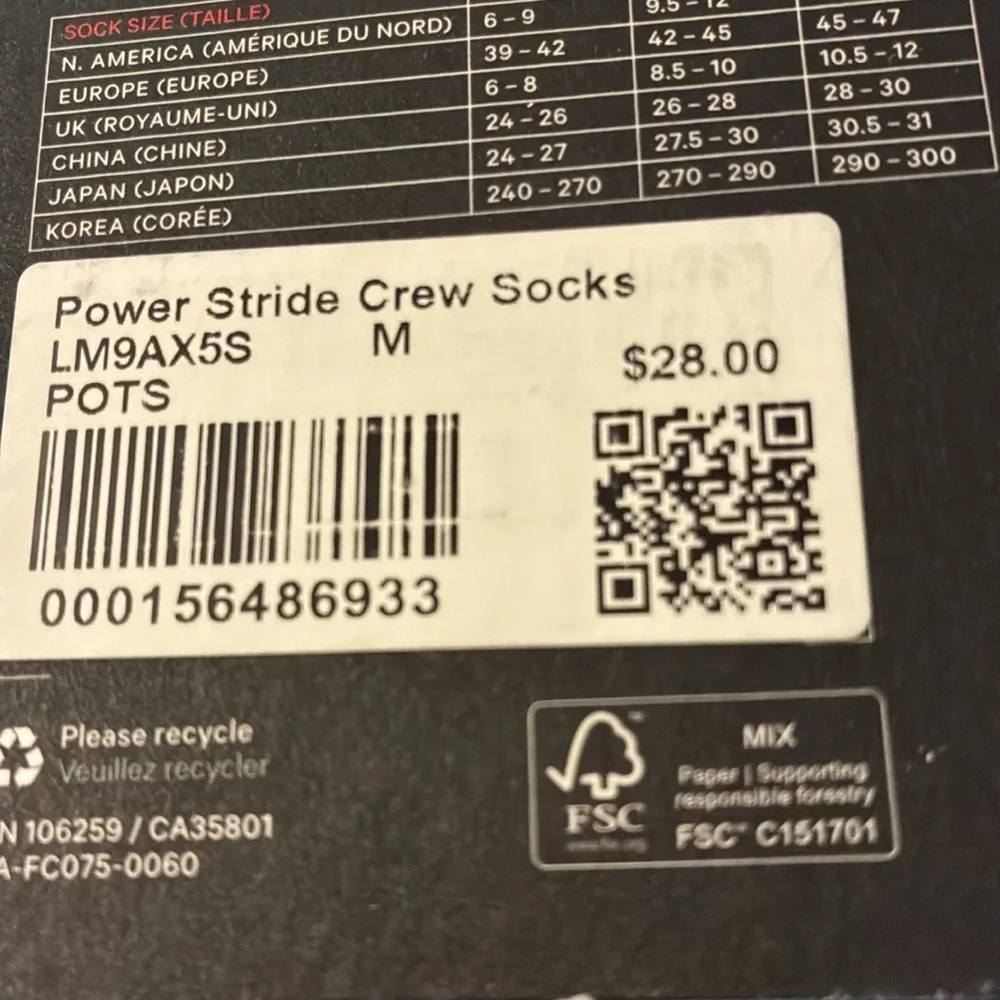 NWT Lululemon Crew Length Training Entrainment Power Stride Socks - Picture 6 of 7